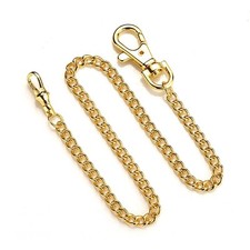 High Quality Metal Pocket Watch Chain With Single And Swivel Snap Retro