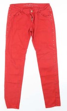 Jane Norman Womens Red Skinny