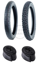 Front & Rear Tyre Set Tubes DOT Mark HONDA H100 MBX50 MTX50