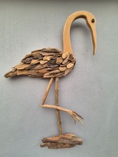 Hand Made Driftwood Heron wall