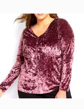 Lane Bryant Burgundy Crushed