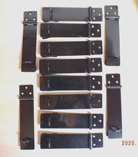 Door Hasp & Staple 125mm (5") Black Japanned  for Padlocks. Job Lot Box of 12