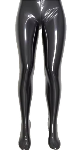 Women black latex leggings - women’s,