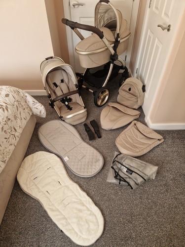 Egg feather pram with - egg,
