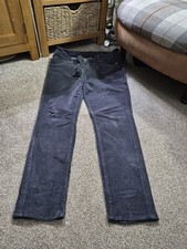 Gun Metal Grey Cord Jean Style Trousers  Size (16)