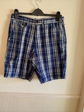 Debenhams  St George By Duffer Checked Shorts NEW Excellent Condition Size 32 W