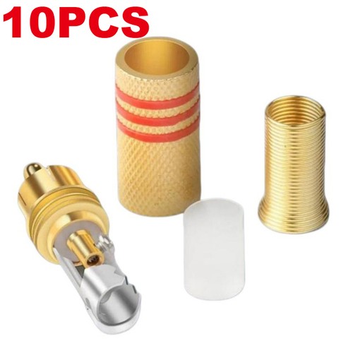 10pcs rca phono - rca, plug