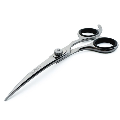 Curved dog grooming scissors - curved,