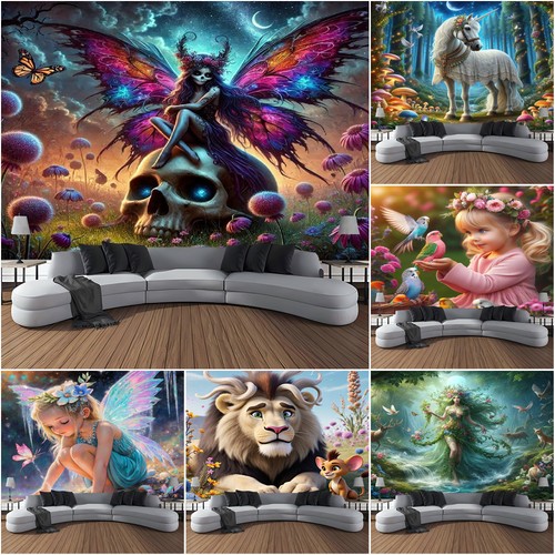 Large wonderland angel castle - large,