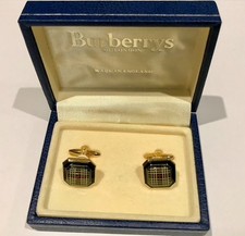 Burberry Check Cufflinks Gold
