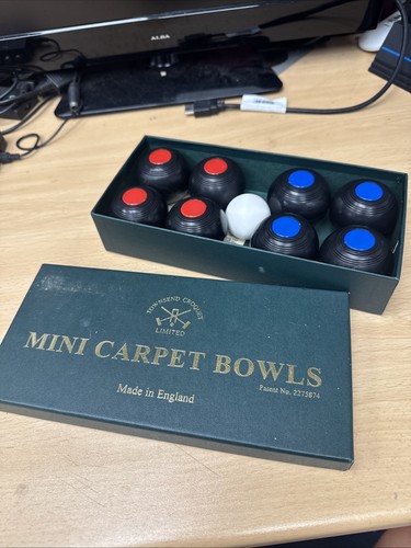 Vintage mini carpet bowls - vintage,