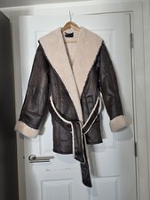 Aviator Faux Shearling Belted