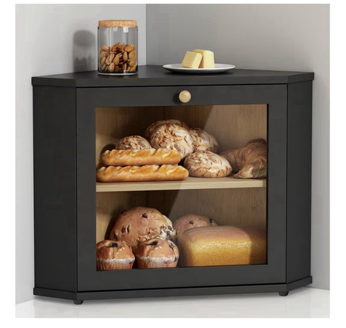 Black bamboo bread - black,