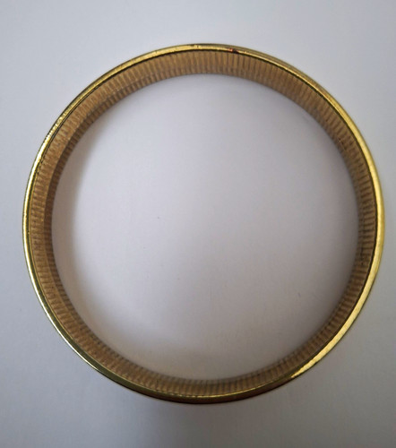 Cream ivory enamel - gold, tone