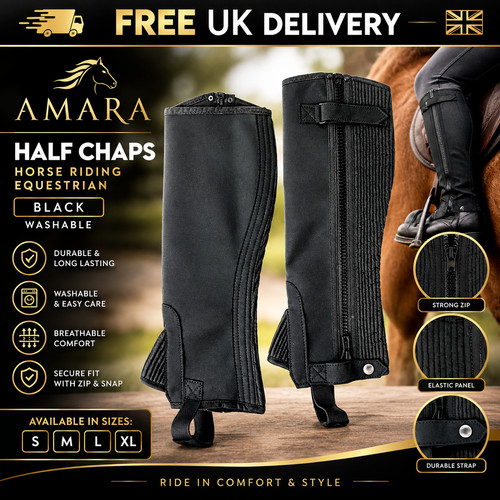 Half chaps horse riding - horse,