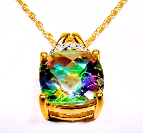 10k solid yellow gold mystic - 10k,
