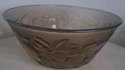Vintage smoked glass fruit - glass,