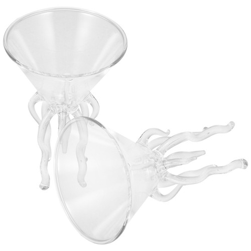 2pcs reusable glass cocktail - 2pcs,