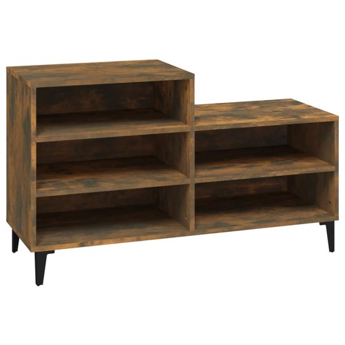 Shoe cabinet smoked - smoked, oak