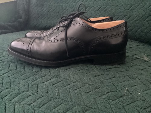 Mens black semi brogue tie - mens,