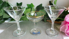 BABYCHAM MARTINI GLASSES WITH