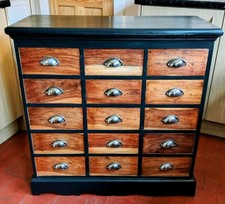 BEAUTIFUL 15 DRAWER SOLID OAK