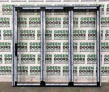 ALUMINIUM BIFOLDING DOORS BIFOLDS FOLDING METAL FULL PANEL BRAND NEW ALU BLACK