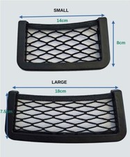 Pack of 2 Car Van Lorry Net Storage Bag Organiser Elastic Net Holder Stick on