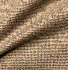 Wool Blend Tweed Fabric Checked Jacket Trousers 59'' Wide