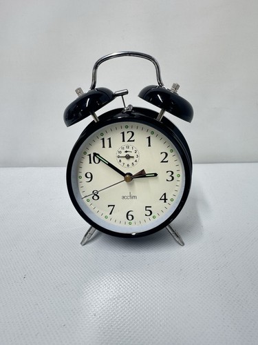 Acctim twin bell alarm clock - bell,