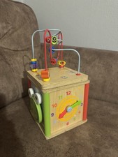 Classic Wooden Activity Cube