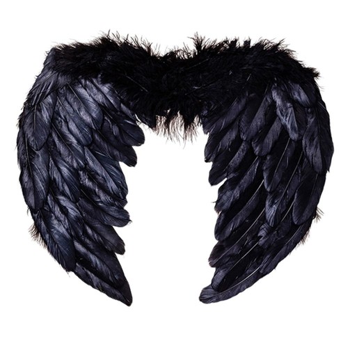 Black feather wings - feather,
