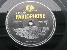 THE BEATLES  1963 UK  LP PLEASE PLEASE ME  PARLOPHONE PMC 1202  33 1/3  NO DATE
