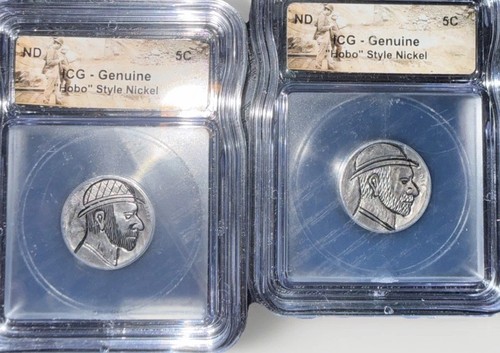 Hobo nickel igc genuine graded - nickel,