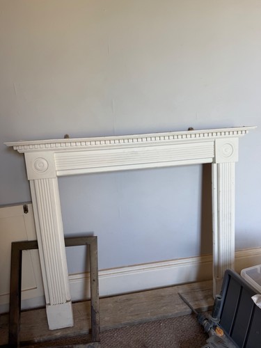 Wood fireplace surround - wood,