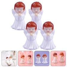 4 Pcs Rustic Figurine Angel