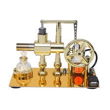 Hot Air Stirling Engine Single
