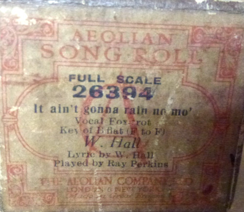 Pianola note word roll it - 88,