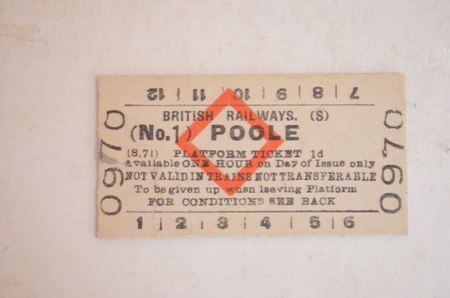 Railway platform ticket - railway, (s)