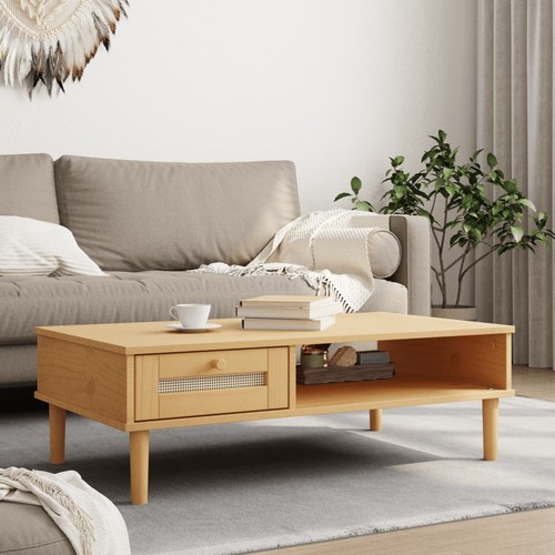 Coffee table senja - rattan, look