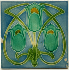 Art Nouveau Fireplace Tile