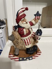 Vintage 9” Americana Santa