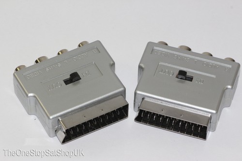 Silver switched scart - silver,