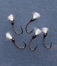 4 x Black Midge Trout Fishing