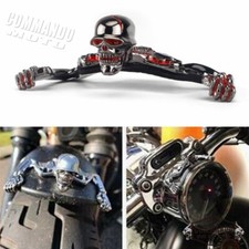 7" Inch Headlight Visor Skull