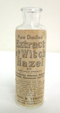 Early C20th Paper Labelled Glass Medicine Bottle for Extract of Witch Hazel