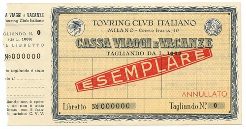 1000 lire campione con matrice - campione,