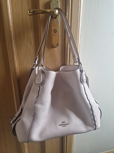 Coach edie pebbled - pebbled, leather
