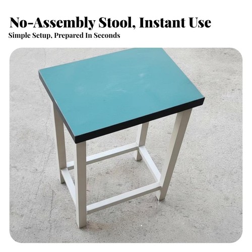 Four legged square stool - four-legged,