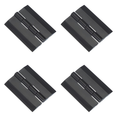 Pcs black plastic hinges - 4,